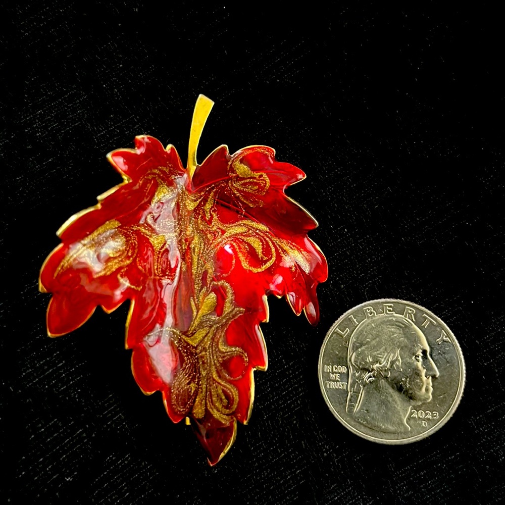 Maple Leaf Canadian Brooch